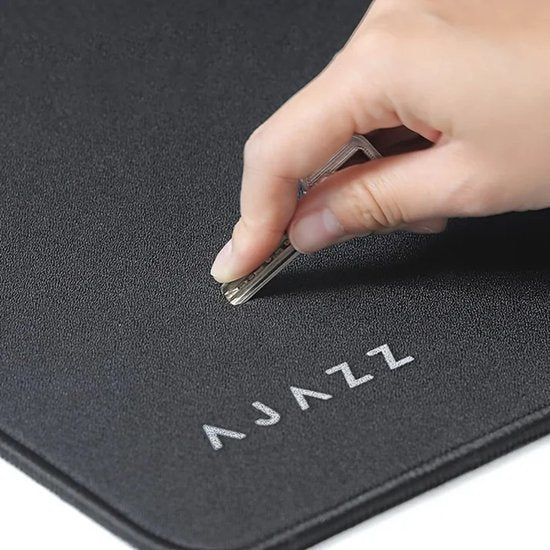 AJAZZ MP02 Gaming Mousepad – Gaming Muismat – 40 x 45 cm – 5 mm Dik – Gestikte Randen – Zwart
