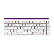 AJAZZ NK68 V2 mechanisch gaming toetsenbord — 65% Compact, RGB, Hot-Swappable, USB-C — Wit Ribbon Design