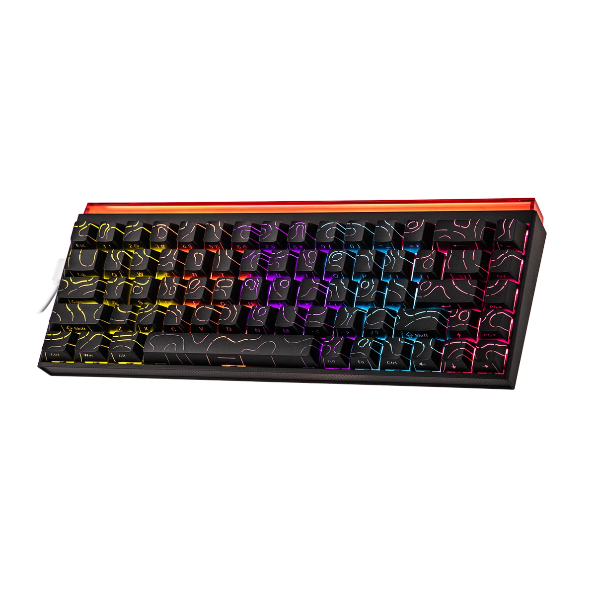 AJAZZ NK68 V2 – Mechanisch 65% Gaming Toetsenbord, RGB, Hot Swappable, USB-C, Zwart